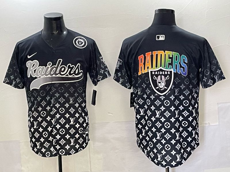 Men 2025 Oakland Raiders Blank Black Nike Limited NFL Jersey 09